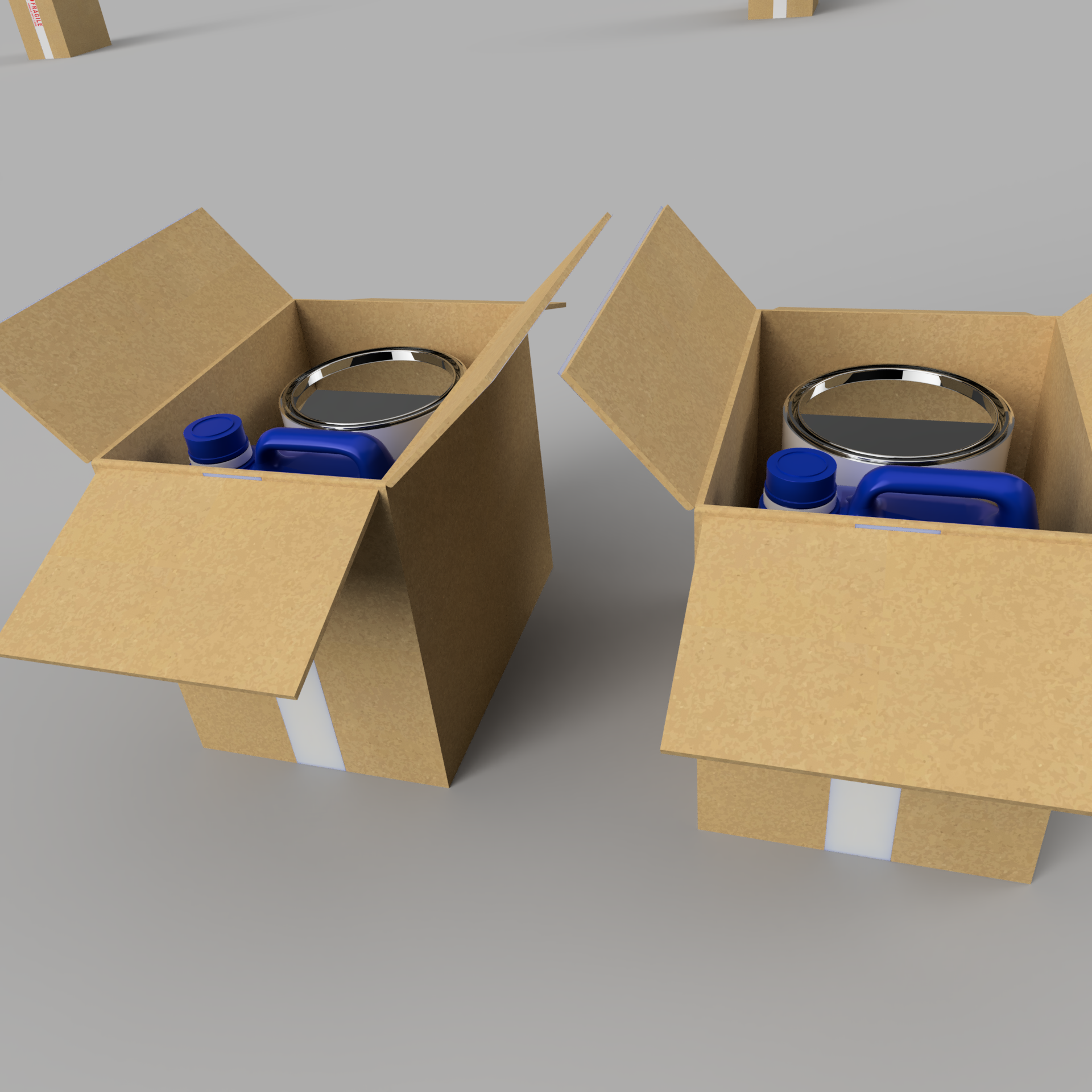 AquaTeq components packed inside delivery cartons